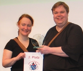 2. Platz beim CeBit K�nstlerpreis f�r Petra Flindt und J�rgen Baumgarten